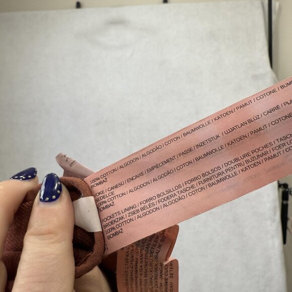 MNG Casual Coat Womens Small Rust Brown Long Trench 100% Cotton Duster - Picture 5 of 10